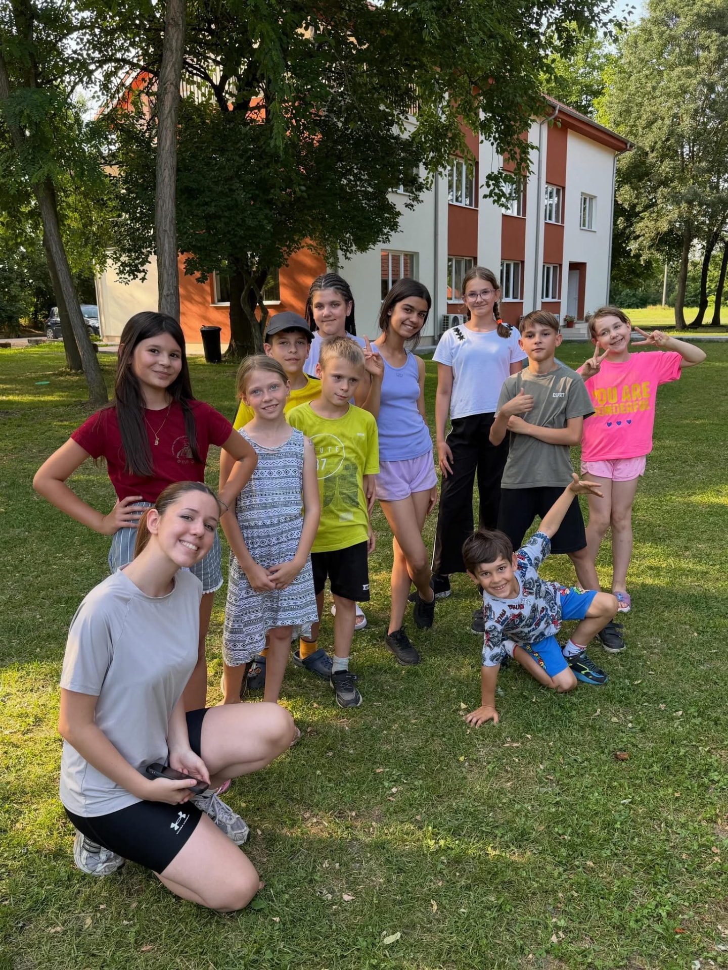 Children taking part in ministry activities in Serbia
